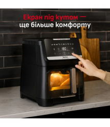 Tefal Tefal air fryer Easy Fry Silence XXL, 1800W, bowl-7l, sensor control, plastic, black