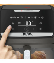 Tefal Tefal air fryer Easy Fry Silence XXL, 1800W, bowl-7l, sensor control, plastic, grey