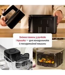 Tefal Tefal air fryer Easy Fry Silence XXL, 1800W, bowl-7l, sensor control, plastic, grey