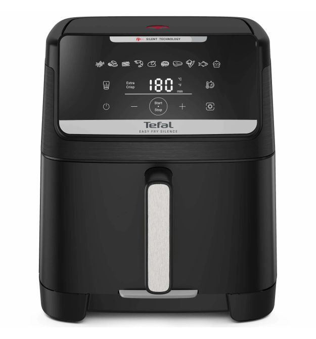 Tefal Tefal air fryer Easy Fry Silence XXL, 1800W, bowl-7l, sensor control, plastic, black