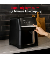 Tefal Tefal air fryer Easy Fry Silence XXL, 1800W, bowl-7l, sensor control, plastic, black