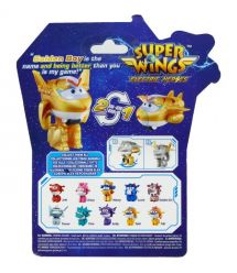 Super Wings Super Wings Transformer Toy Transform-a-Bots Golden Boy S8
