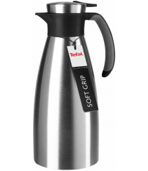 Tefal Tefal Soft Grip Vacuum Jug, 1.5L, stainless steel, plastic, black