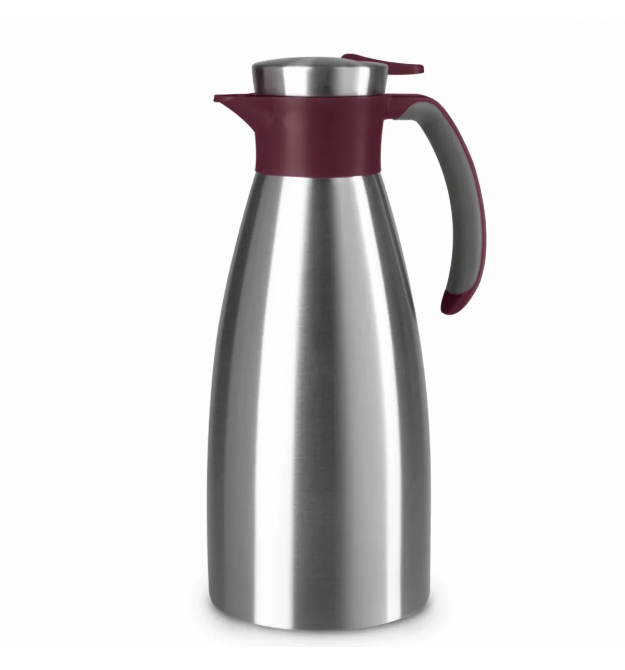 Tefal Tefal Soft Grip Vacuum Jug, 1.5L, stainless steel, plastic, burgundy