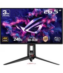 ASUS Монітор Asus 26.5" ROG Swift PG27UCDM 2xHDMI, DP, USB-C, 3xUSB, QD-OLED, 3840x2160, 240Hz, 0.03ms, DCI-P3 99%, FreeS