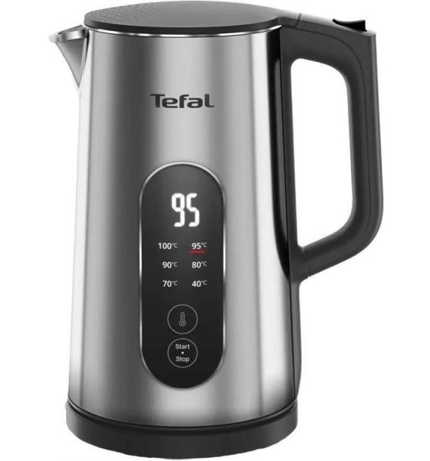 Tefal Електрочайник Tefal Selection 1.7л, з подвійними стінками, 6 темп.реж, підтримка температури, сенc. управління, сірий