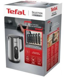 Tefal Електрочайник Tefal Selection 1.7л, з подвійними стінками, 6 темп.реж, підтримка температури, сенc. управління, сірий