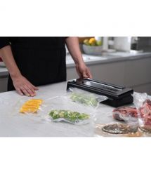 ARDESTO Вакууматор для пакетов та рулонов, 110Вт, 28см, электронное, + 1 рулон, пластик+нерж., серебристый