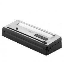 ARDESTO Вакууматор для пакетов та рулонов, 110Вт, 28см, электронное, + 1 рулон, пластик+нерж., серебристый