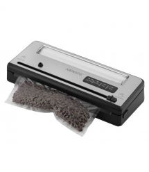 ARDESTO Вакууматор для пакетов та рулонов, 110Вт, 28см, электронное, + 1 рулон, пластик+нерж., серебристый