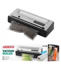 ARDESTO Вакууматор для пакетов та рулонов, 110Вт, 28см, электронное, + 1 рулон, пластик+нерж., серебристый