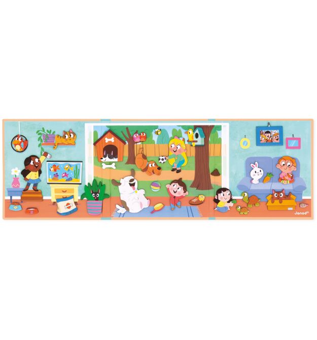 Janod magnetic stories Domestic Animals