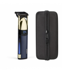 BaByliss Триммер Super-X Metal Series Navy&Gold Edition, для головы, усов и бороды, аккум., насадок-1, кейс, сталь, сине-золотой