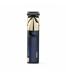 BaByliss Триммер Super-X Metal Series Navy&Gold Edition, для головы, усов и бороды, аккум., насадок-1, кейс, сталь, сине-золотой