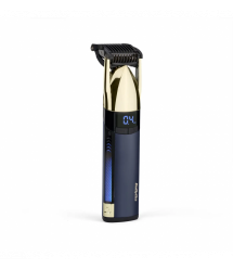 BaByliss Триммер Super-X Metal Series Navy&Gold Edition, для головы, усов и бороды, аккум., насадок-1, кейс, сталь, сине-золотой