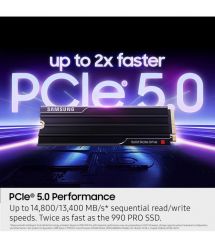 Samsung Накопитель SSD Samsung M.2 4TB PCIe 5.0 9100PRO+ радиатор