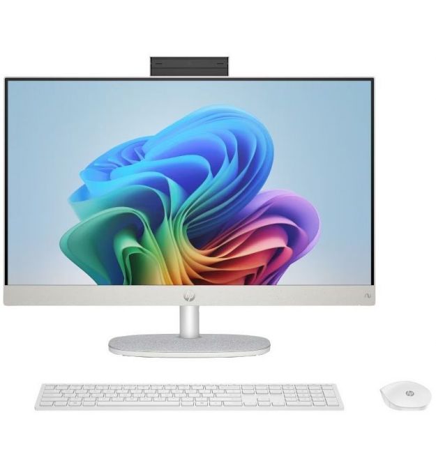 HP ПК моноблок All-in-One 27" FHD IPS AG, AMD R7-350 AI, 32GB, F2TB, UMA, WiFi, кл+м, Win11, белый