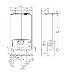 Immergas Котел газовый конденсационный Immergas Tera V2 32 EU двухконтурный конденсационный 32кВт