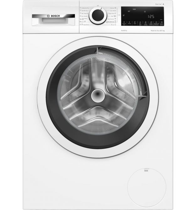 Bosch Bosch Washer-dryer front load, 8(5)kg, 1400, E, 59 cm, display, white