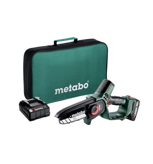 Metabo Пила цепная аккумуляторная MS 18 LTX 15 18В 1х2А·ч шина 15см 5м/сек 2кг