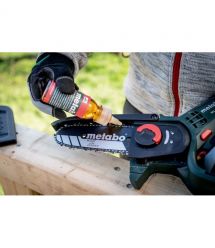 Metabo Пила цепная аккумуляторная MS 18 LTX 15 18В 1х2А·ч шина 15см 5м/сек 2кг