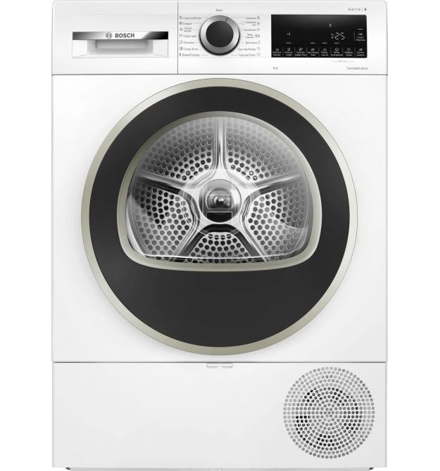Bosch Dryer Bosch heat pump, 9kg, A++, 61cm, display, white