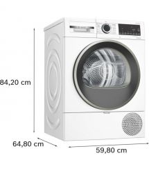 Bosch Dryer Bosch heat pump, 9kg, A++, 61cm, display, white
