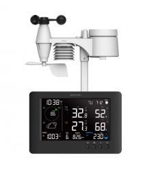 Sencor Метеостанція Sencor, внутр/зовн вимірювання, від мережі/CR2032x1+AAx3, темп-