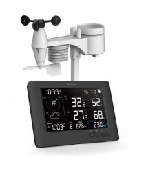 Sencor Метеостанція Sencor, внутр/зовн вимірювання, від мережі/CR2032x1+AAx3, темп-