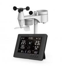 Sencor Метеостанція Sencor, внутр/зовн вимірювання, від мережі/CR2032x1+AAx3, темп-