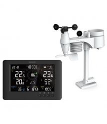 Sencor Метеостанція Sencor, внутр/зовн вимірювання, від мережі/CR2032x1+AAx3, темп-