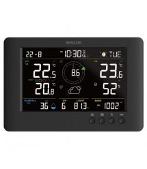 Sencor Метеостанція Sencor, внутр/зовн вимірювання, від мережі/CR2032x1+AAx3, темп-