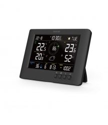 Sencor Метеостанція Sencor, внутр/зовн вимірювання, від мережі/CR2032x1+AAx3, темп-