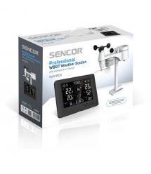 Sencor Метеостанція Sencor, внутр/зовн вимірювання, від мережі/CR2032x1+AAx3, темп-