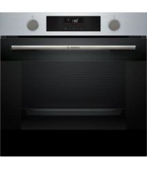 Bosch Духовой шкаф электрический, 76л, A, дисплей, конвекция, телескопические направляющие, нержавеющая сталь
