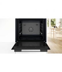 Bosch Духовой шкаф электрический, 76л, A, дисплей, конвекция, телескопические направляющие, нержавеющая сталь