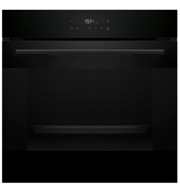 Bosch Духовой шкаф электрический, 76л, A, дисплей, конвекция, телескопические направляющие, soft closing, черный