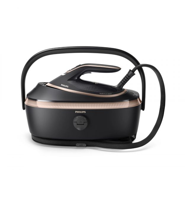 Philips Philips steam generator PerfectCare 8000, 3120W, 1400ml, steam boost -800g, vert. steaming, iron, black