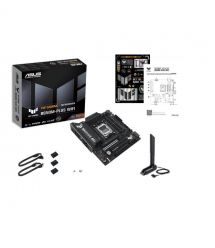 ASUS Материнcкая плата TUF GAMING B850M-PLUS WIFI7 sAM5 B850 4xDDR5 M.2 HDMI DP Wi-Fi BT mATX