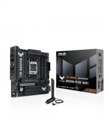 ASUS Материнcкая плата TUF GAMING B850M-PLUS WIFI7 sAM5 B850 4xDDR5 M.2 HDMI DP Wi-Fi BT mATX