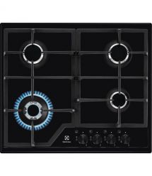 Electrolux Варильна поверхня Electrolux газова, 60см, чавун, чорний