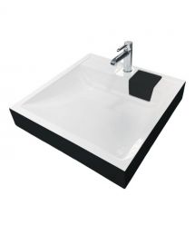 Adamant Раковина, умывальник WASHER NEW, искуственный камень, прямоуг., с отвер