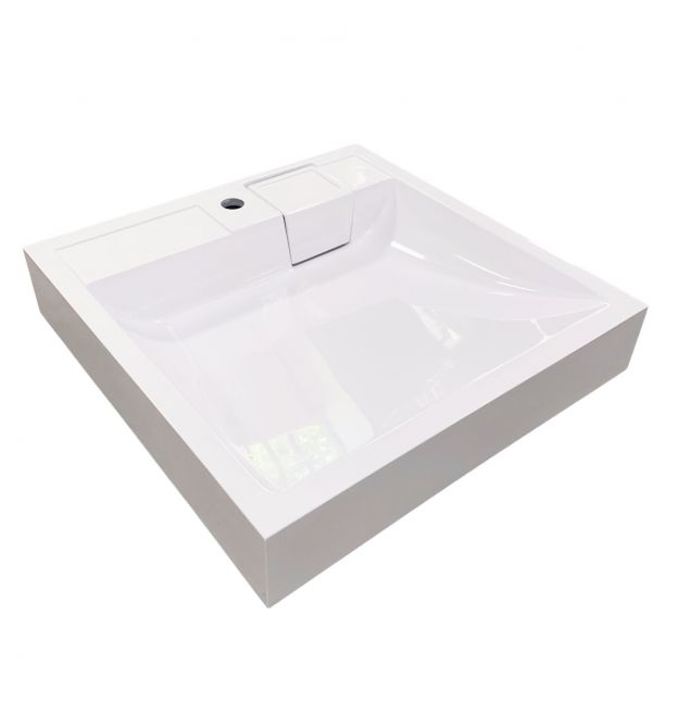 Adamant Раковина, умивальник WASHER NEW, штучний камінь, прямокут., з отвором д