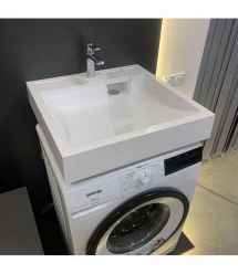 Adamant Раковина, умивальник WASHER NEW, штучний камінь, прямокут., з отвором д