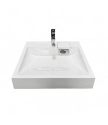 Adamant Раковина, умивальник WASHER NEW, штучний камінь, прямокут., з отвором д