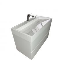 Adamant Раковина, умивальник VISION, искуственный камень, прямоуг., с отверст