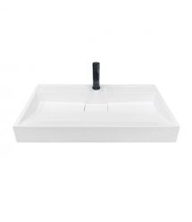 Adamant Раковина, умивальник VISION, искуственный камень, прямоуг., с отверст