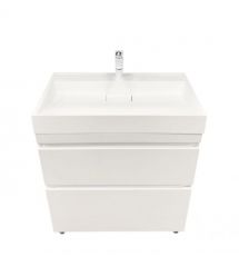 Adamant Раковина, умивальник VISION, искуственный камень, прямоуг., с отверст