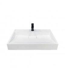 Adamant Раковина, умивальник VISION, искуственный камень, прямоуг., с отверст