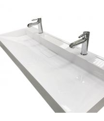 Adamant Раковина, умивальник VISION, искуственный камень, прямоуг., с отверст